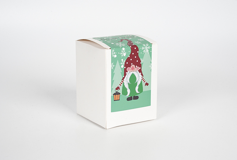 Bougie faite à la main de la série Nordic Red-Hat Gnome Festival