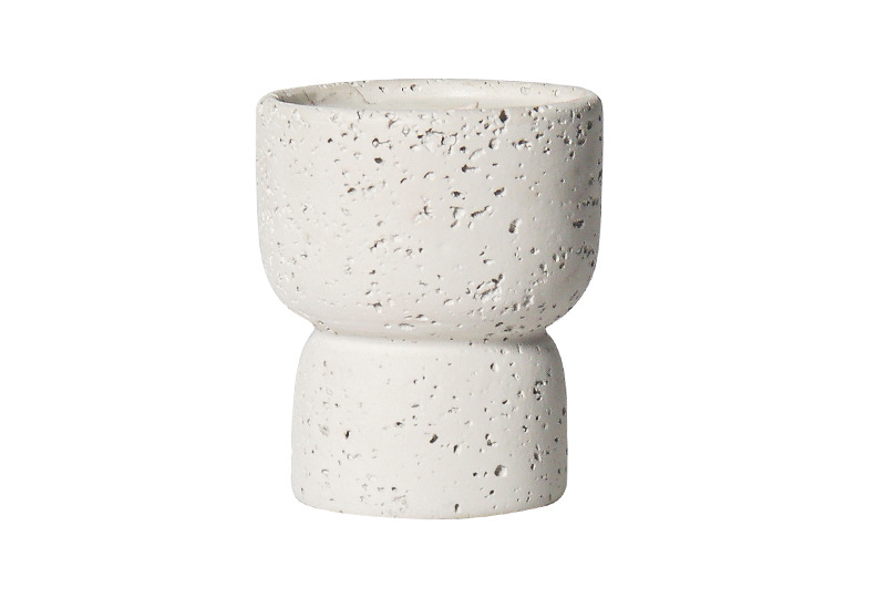 Bougie en pot de ciment en pierre volcanique de 100 à 200 g