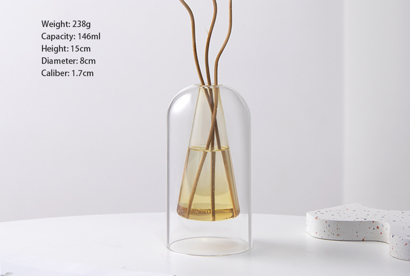 Bouteille de diffuseur d'aromathérapie en verre décoratif