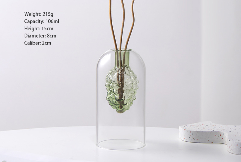 Bouteille de diffuseur d'aromathérapie en verre décoratif