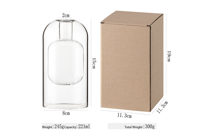 Bouteille de diffuseur d'aromathérapie en verre décoratif