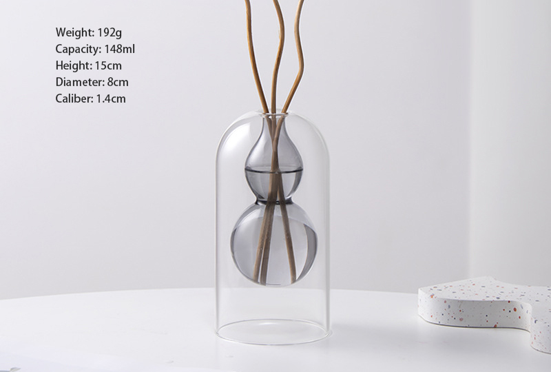 Bouteille de diffuseur d'aromathérapie en verre décoratif