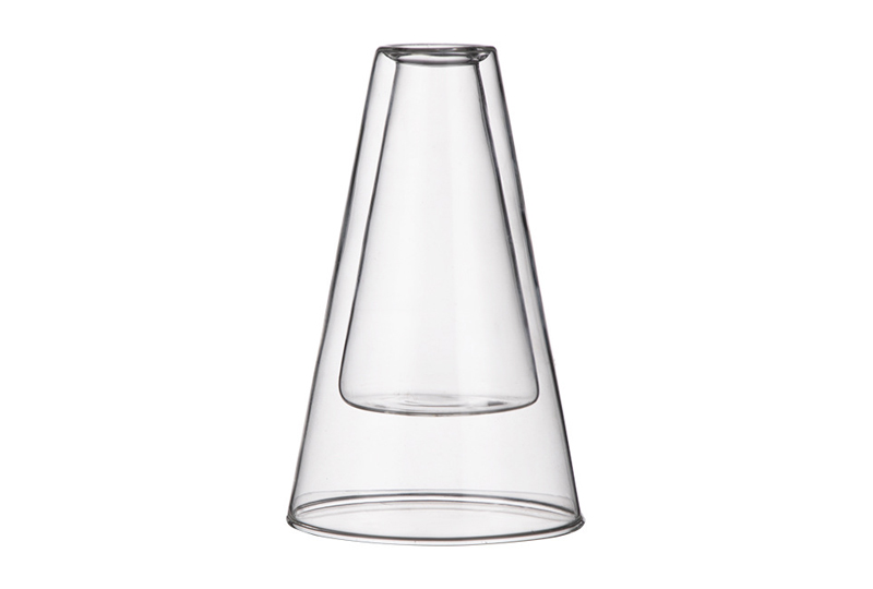Bouteille de diffuseur en verre à chambre intérieure flottante