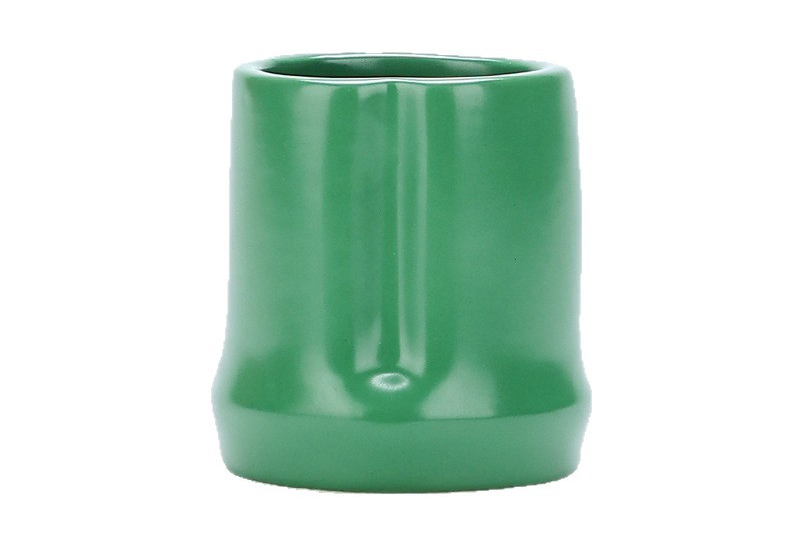 Mini bougeoir en pot en céramique émaillée
