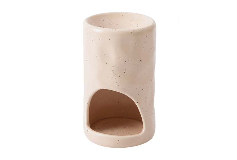 Porte-brûle-encens creux minimaliste en céramique