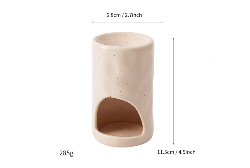 Porte-brûle-encens creux minimaliste en céramique