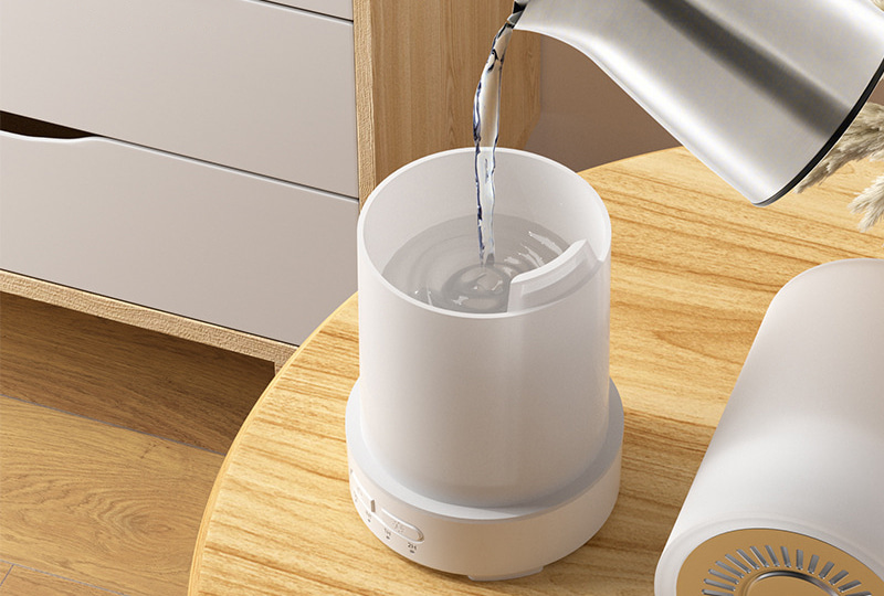 Humidificateur diffuseur compact à LED pour aromathérapie