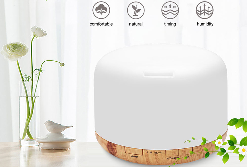 Humidificateur ultrasonique enfichable de diffuseur d'arome de 500ML