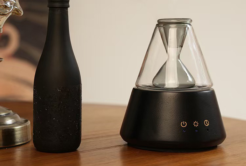 Humidificateur de diffuseurs ultrasoniques en verre à effet de flamme