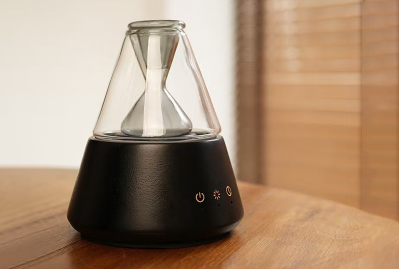 Humidificateur de diffuseurs ultrasoniques en verre à effet de flamme