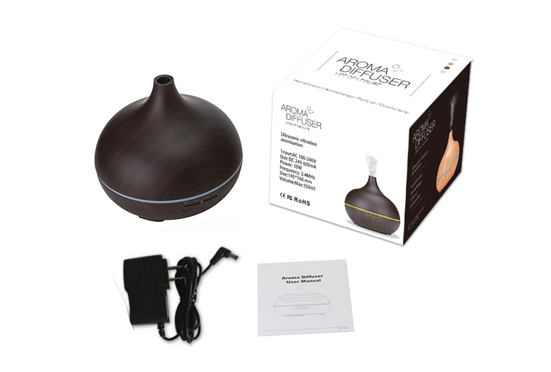 Humidificateur ultrasonique en bois de diffuseurs du grain 550ML