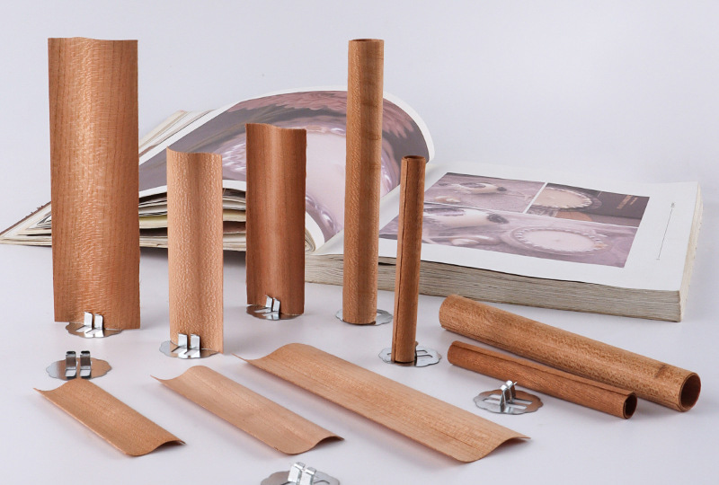 Mèche de bougie en bois avec base en métal