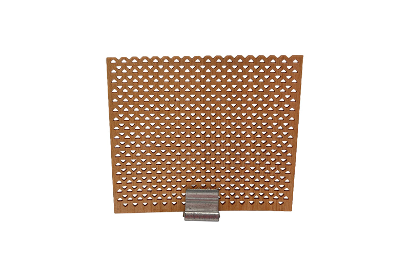 Panneau de mèche en bois crépitant perforé