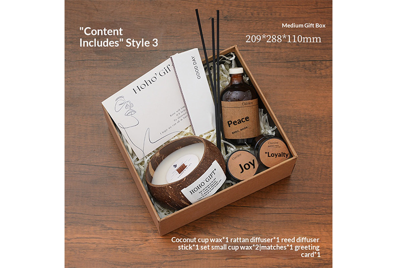 Coffret cadeau diffuseur de roseaux d'aromathérapie Natural Lifestyle