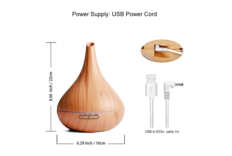 Diffuseur ultrasonique à grain de bois