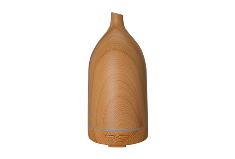 Diffuseurs ultrasoniques LED à grain de bois en forme de vase