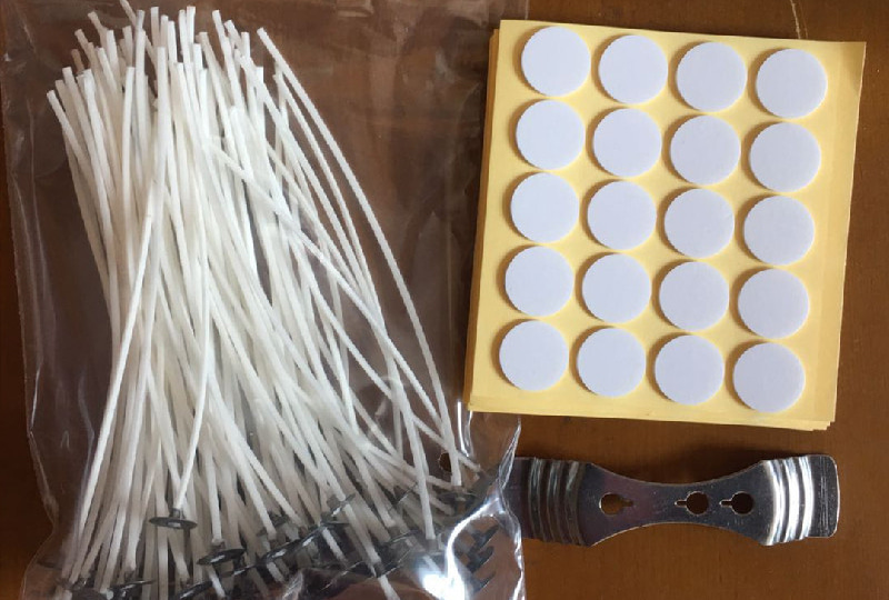 Rouleau de mèche de bougie en coton tressé pré-ciré