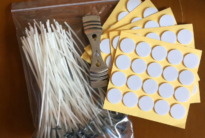 Rouleau de mèche de bougie en coton tressé pré-ciré