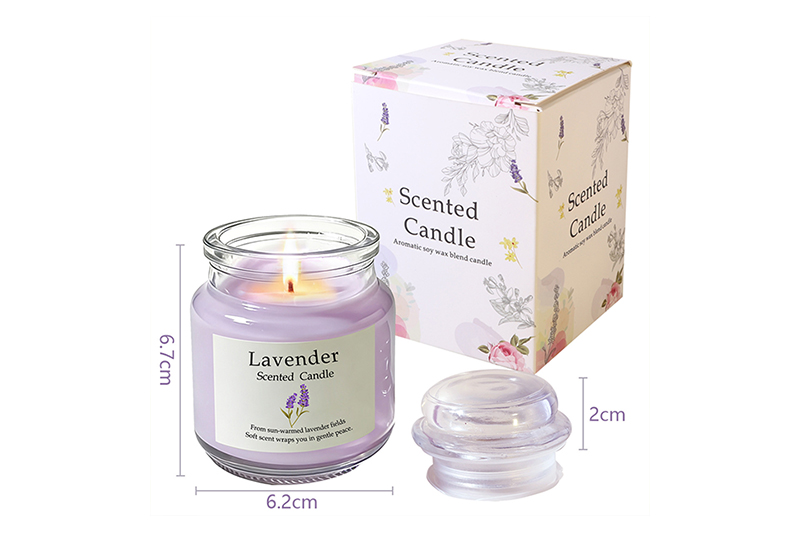 Ensemble de bougies de soja botaniques à 3 parfums — Rose, lavande et osmanthus